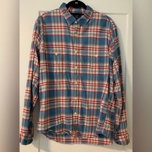 Men's J Crew Flannel- Slim Fit- Size Large